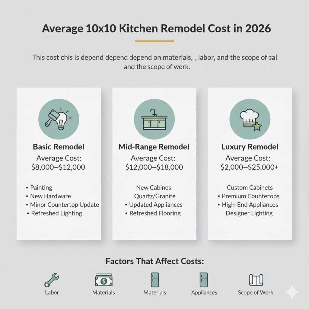 Average 10×10 Kitchen Remodel Cost