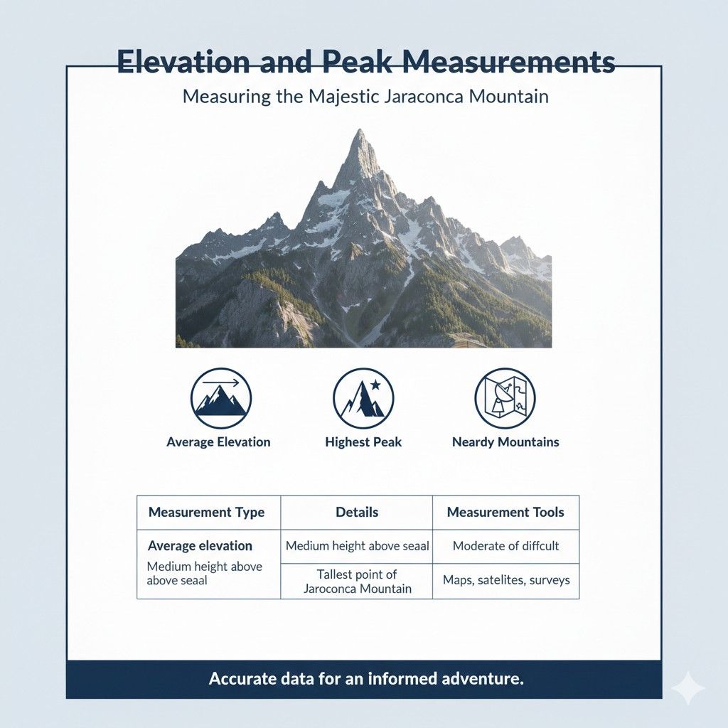 Jaroconca Mountain Elevation and Peak Measurements