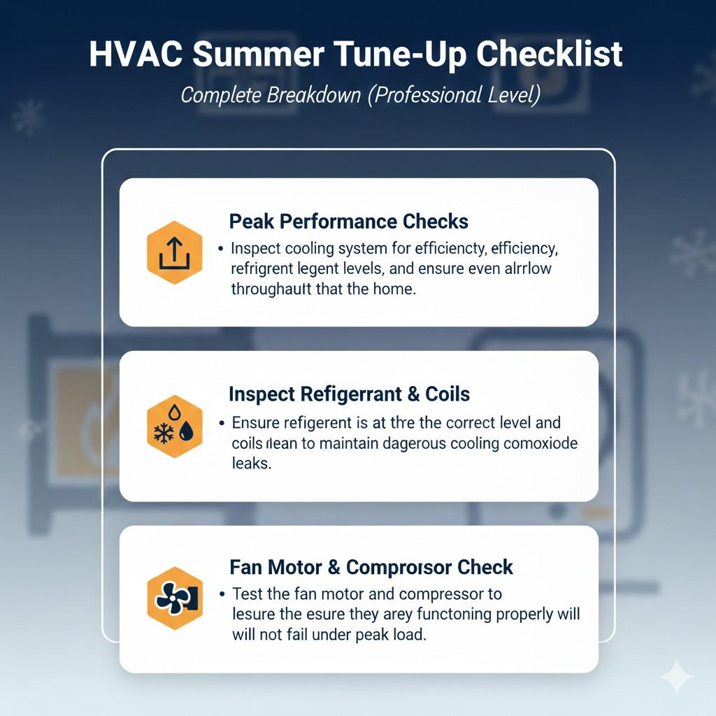HVAC Summer Tune-Up Checklist