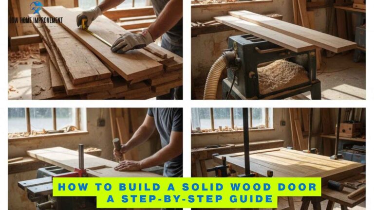 How to Build a Solid Wood Door