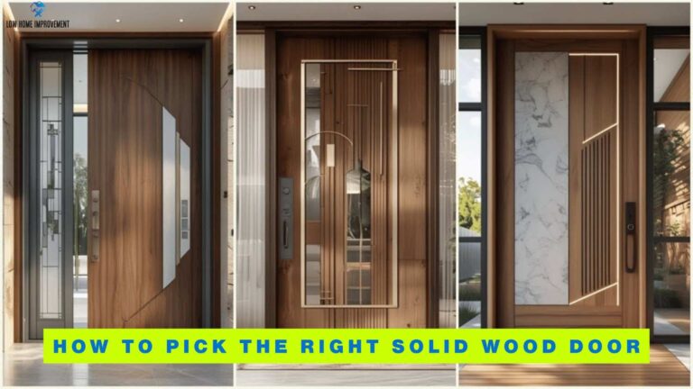 How to Pick the Right Solid Wood Door