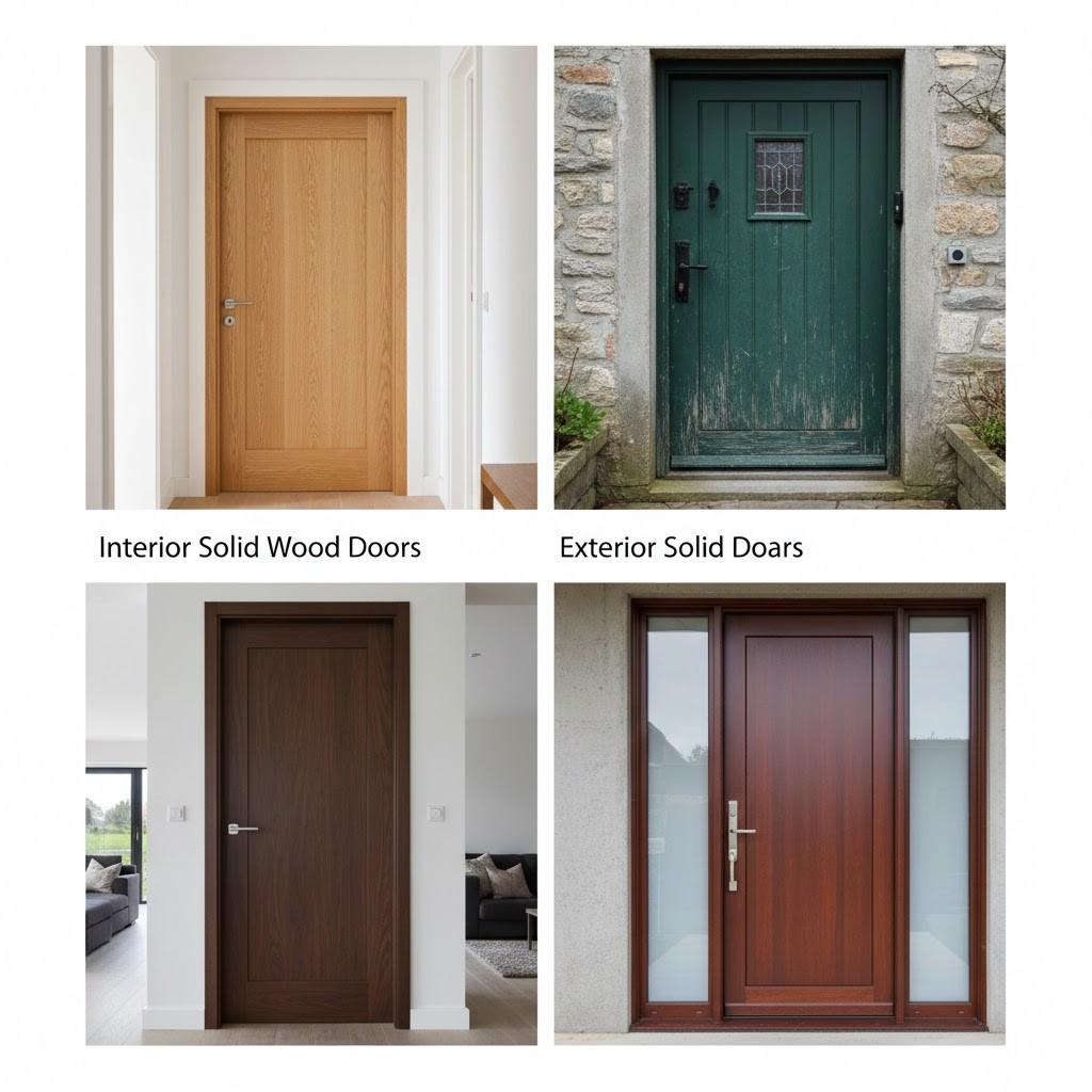 exterior solid wood doors