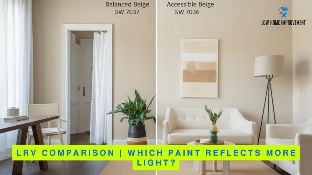 LRV Comparison, Which Paint Reflects More Light