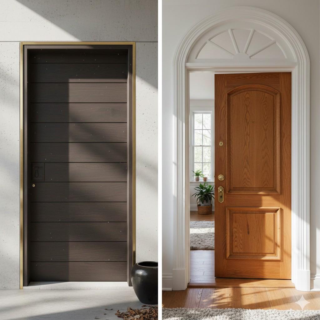 Modern vs. Classic Solid Wood Door Designs