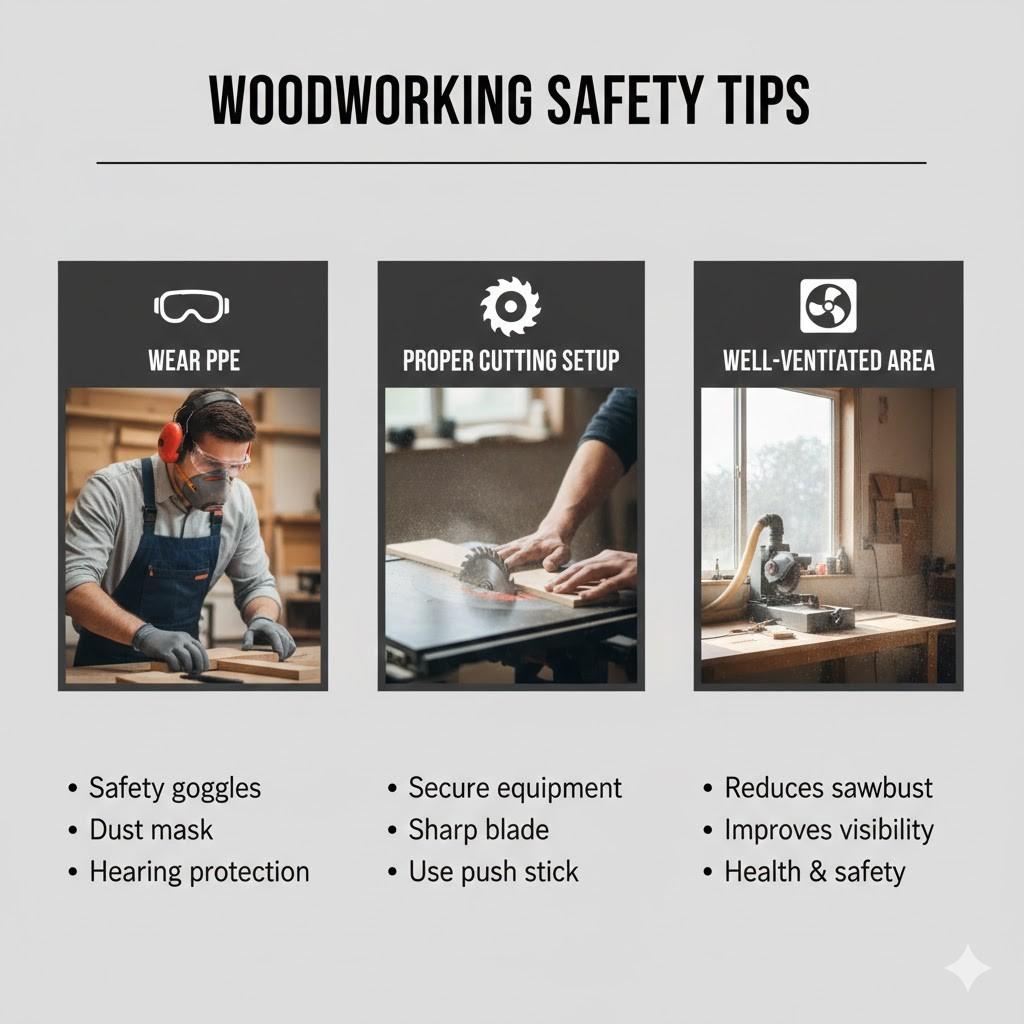 Safety Tips When cutting wood
