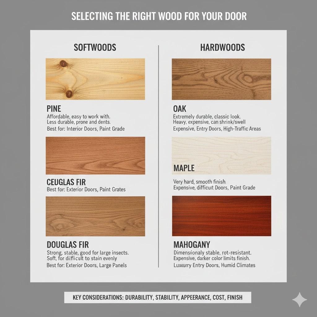 Selecting the Right Wood for Your Door