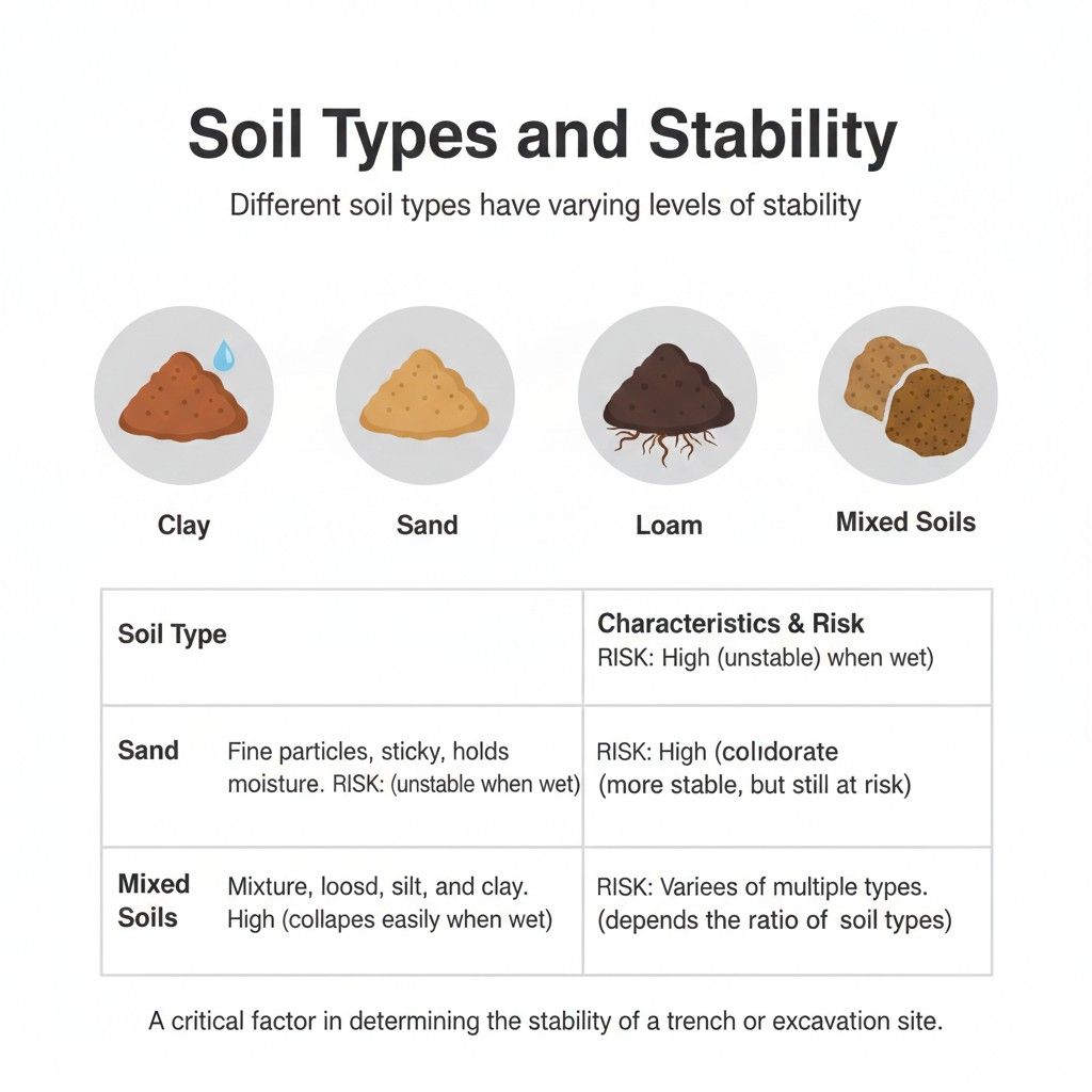 Soil types excavation safety