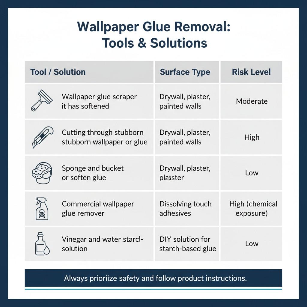 Tools and Supplies Needed to Remove Wallpaper Glue