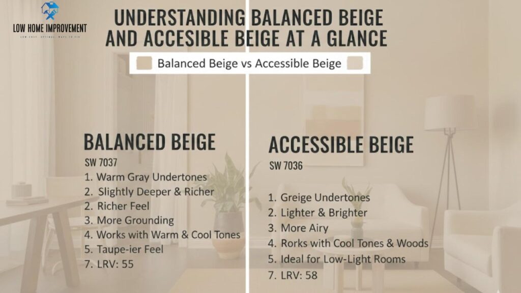 Understanding Balanced Beige and Accessible Beige at a Glance