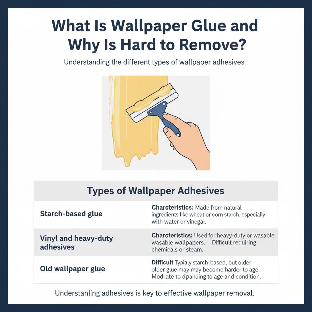 What Is Wallpaper Glue and Why Is It Hard to Remove