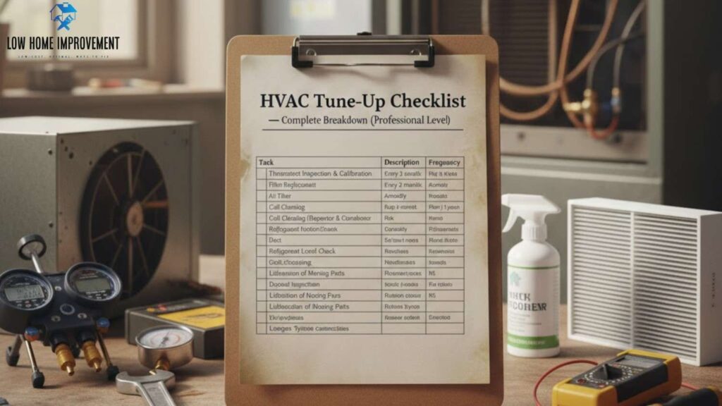 HVAC Tune-Up Checklist