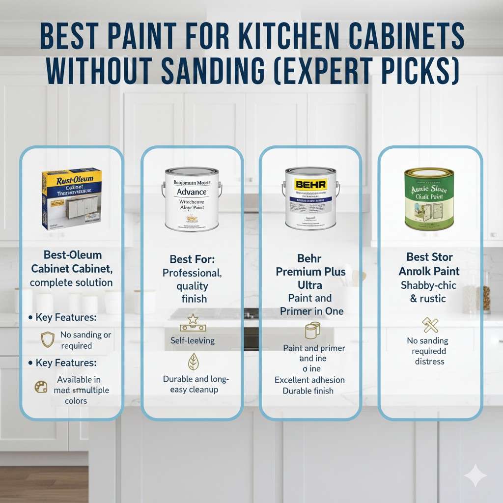 Best Paint for Kitchen Cabinets Without Sanding