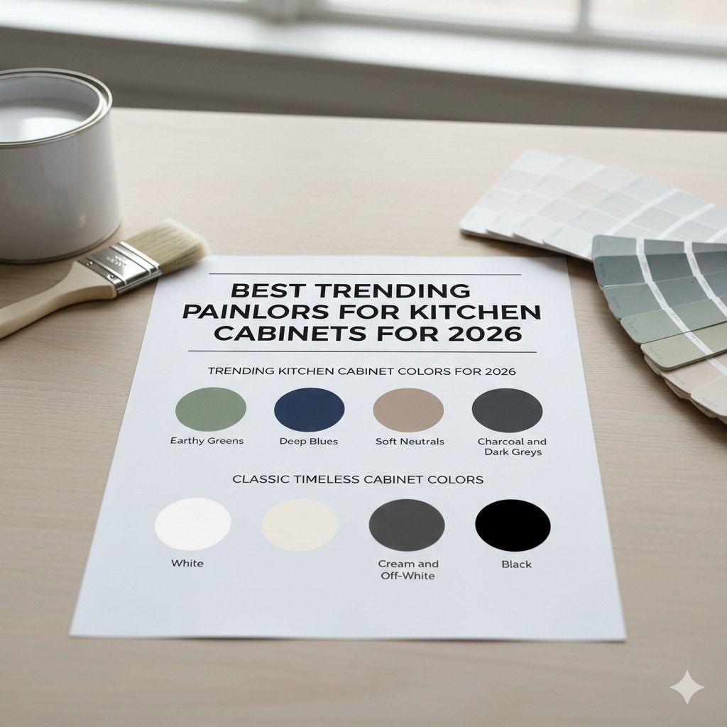 Best Trending Paint Colors for Kitchen Cabinets