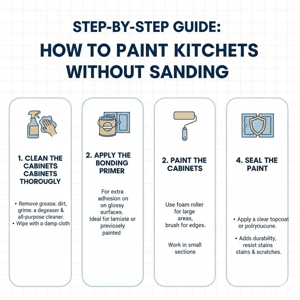 How to Paint Kitchen Cabinets Without Sanding