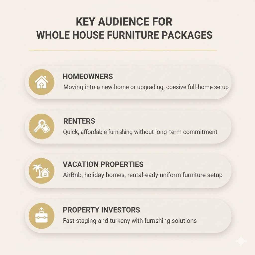 Key Audience for Whole House Furniture Packages