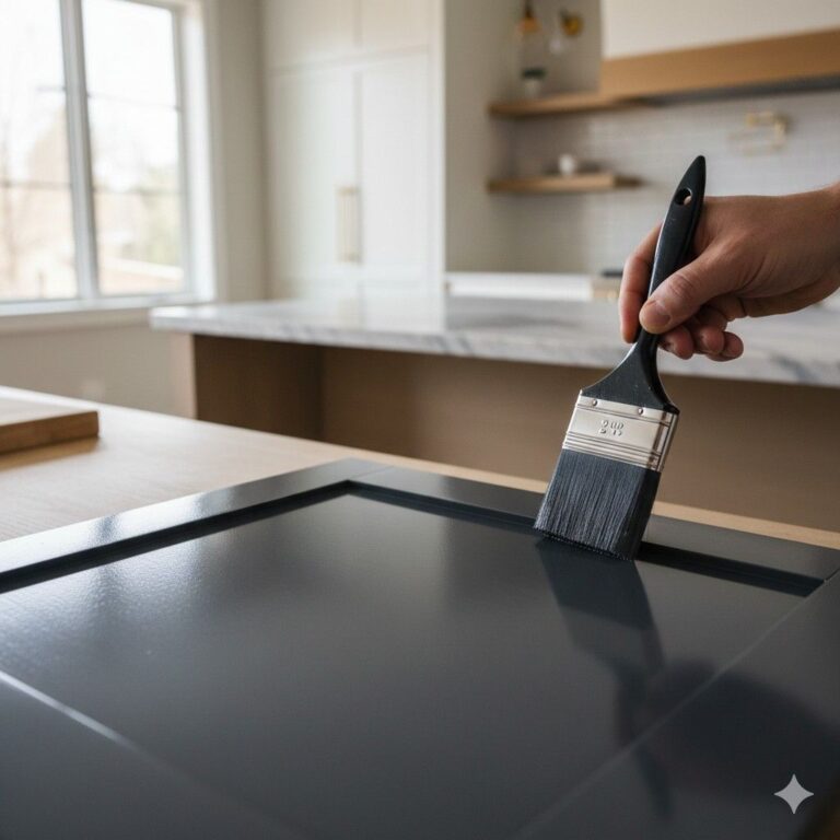 Paint Brush for Kitchen Cabinets