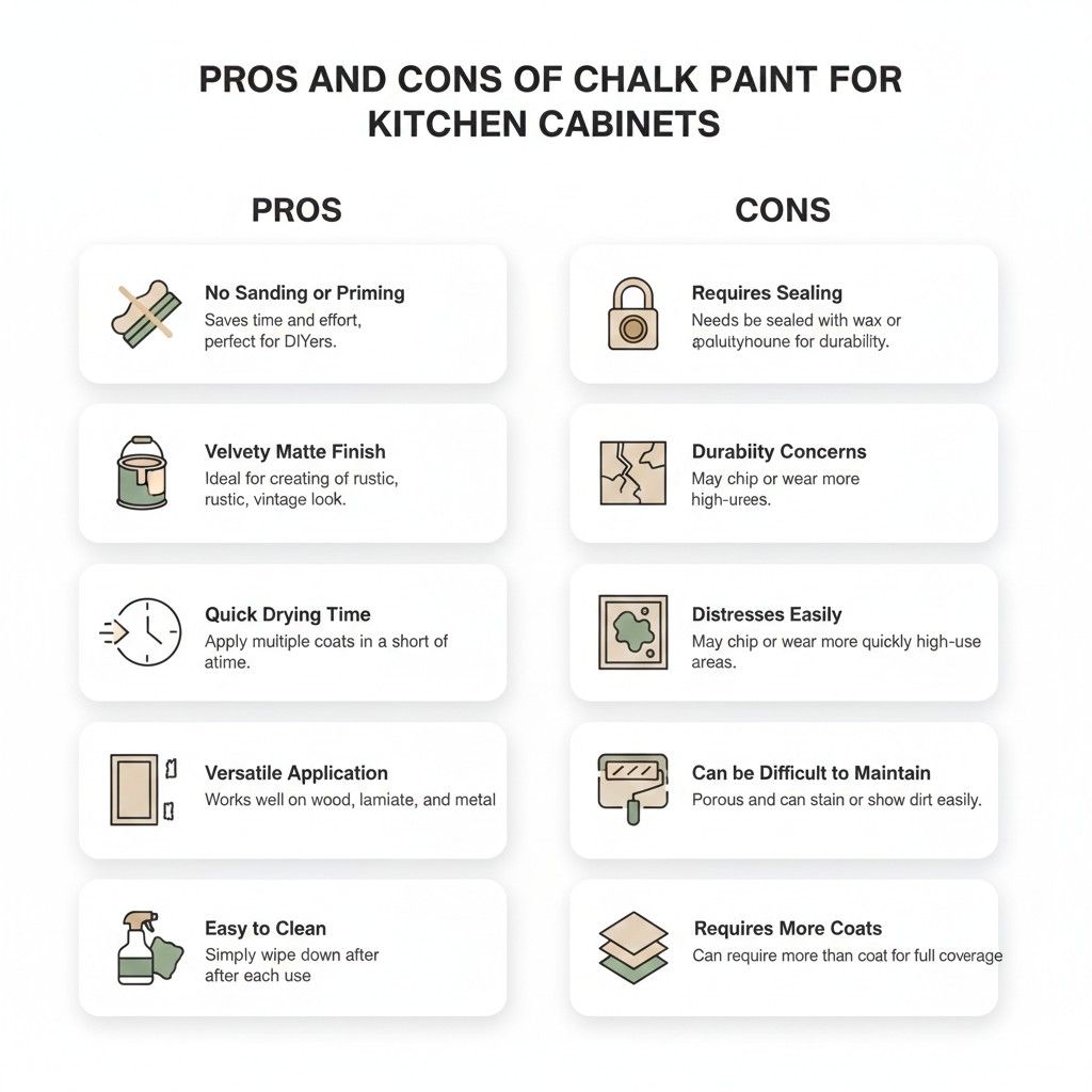 Pros and Cons of Chalk Paint for Kitchen Cabinets