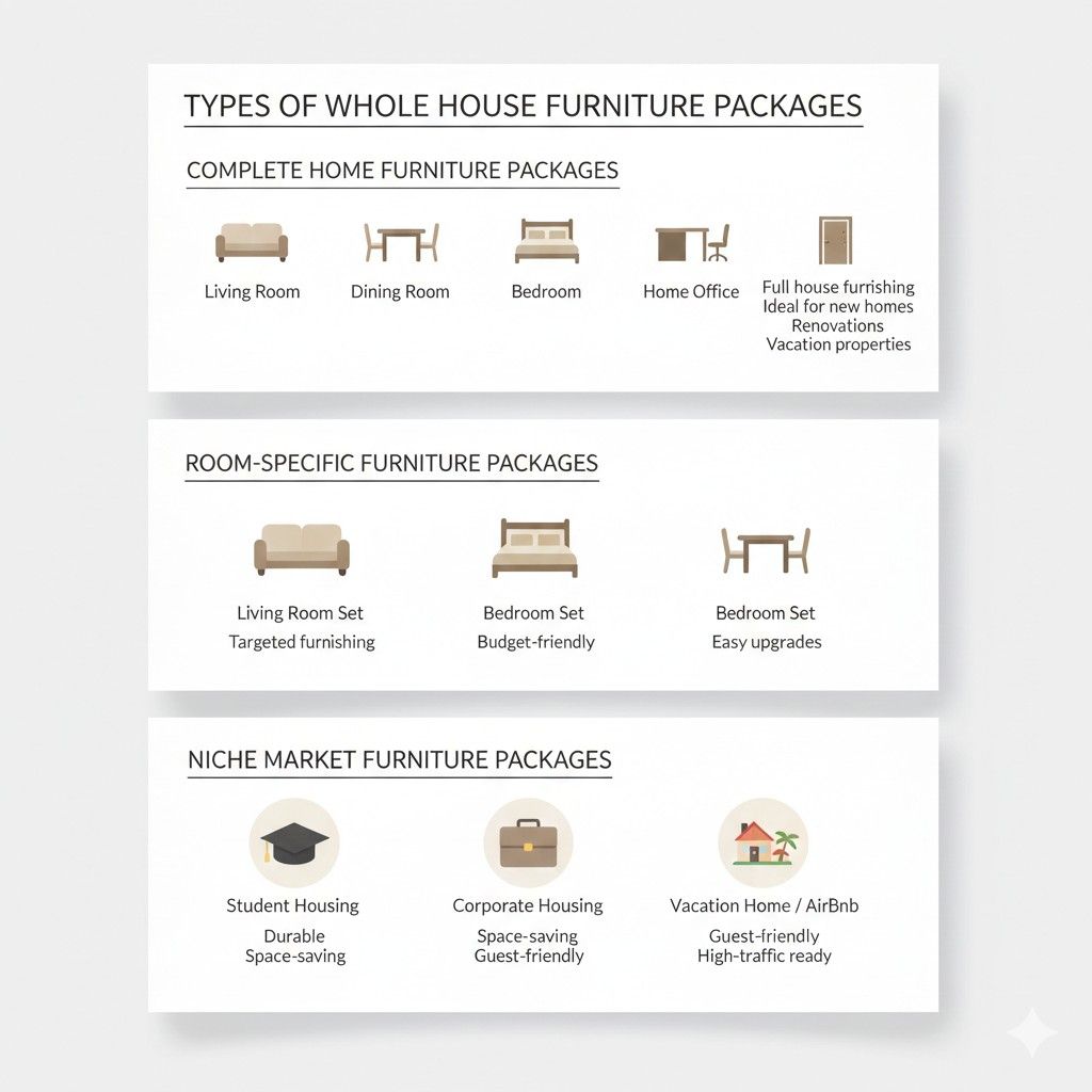 Types of Whole House Furniture Packages