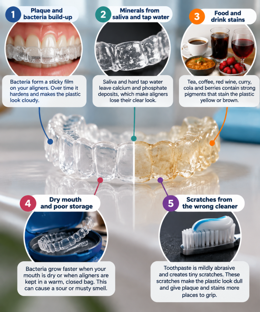 Why Invisalign aligners get dirty